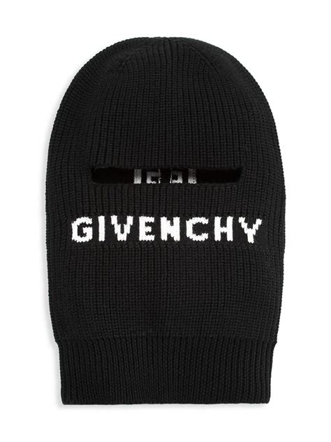 givenchy wool logo balaclava